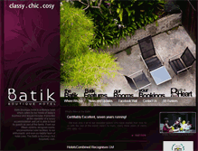 Tablet Screenshot of batikboutiquehotel.com